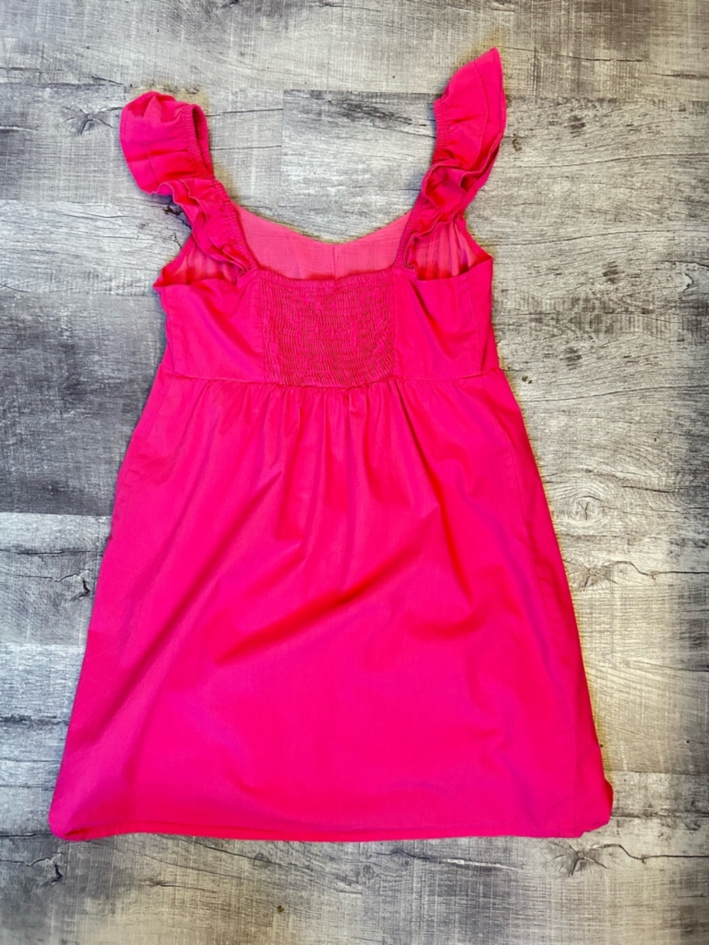 Altar'd State Bright Hot Pink Ruffled Strap Mini Dress - Picture 2 of 5